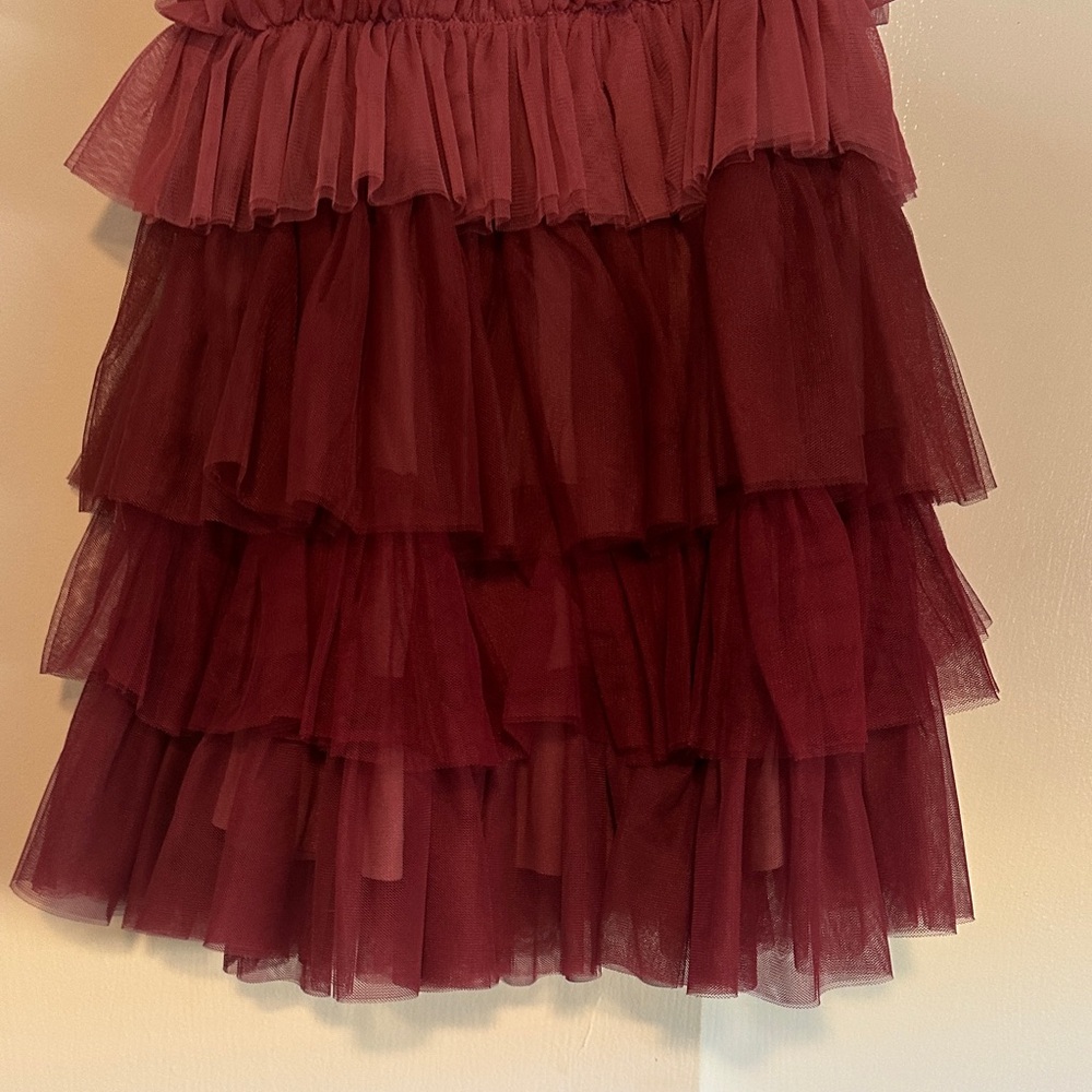 NWT Storia Strapless Dress with Pink and Purple Layers - Picture 6 of 8